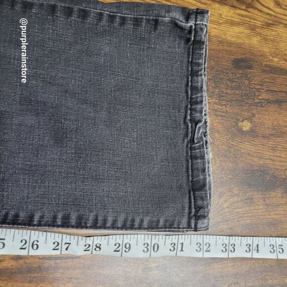 Nine West Jeans Size 16 Skinny Bootcut High Rise Tummy Control Black Wash Denim - Picture 9 of 12